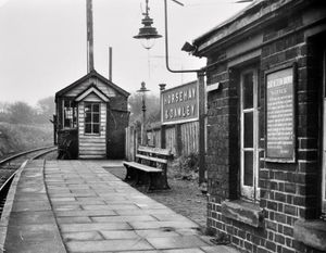 nostalgia pic. Dawley. nostalgia pic. Horsehay. Dawley railway station. Horsehay and Dawley railway station. This is a print from the Shropshire Star picture archive. It has the copyright stamp of the Express and Star. Date written in pencil on the back is 21.2.62., i.e. February 21, 1962. Railway stations. Must have been very shortly before it closed. Library code: Dawley nostalgia 2014. Horsehay nostalgia 2014.