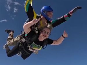 Supporting image for story: Nurses take to the skies for charity