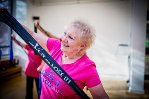 Resistance bands are used for strength training