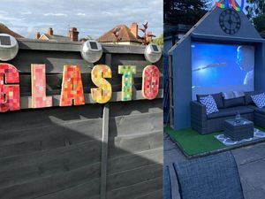 Supporting image for story: Family recreate Glastonbury in their garden after the festival was cancelled