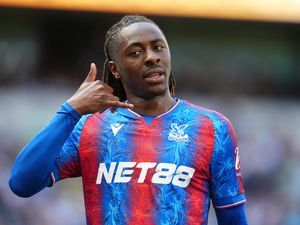 Eberechi Eze celebrates for Crystal Palace