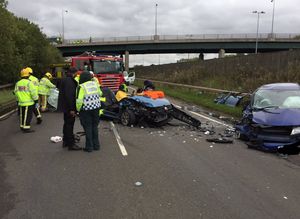 Supporting image for story: Three taken to hospital after horror smash near Cannock