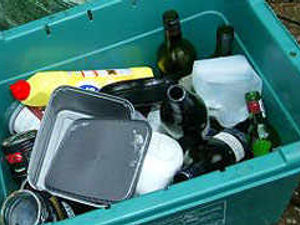Supporting image for story: Recycling boxes left uncollected
