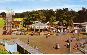 An aerial view of Drayton Manor