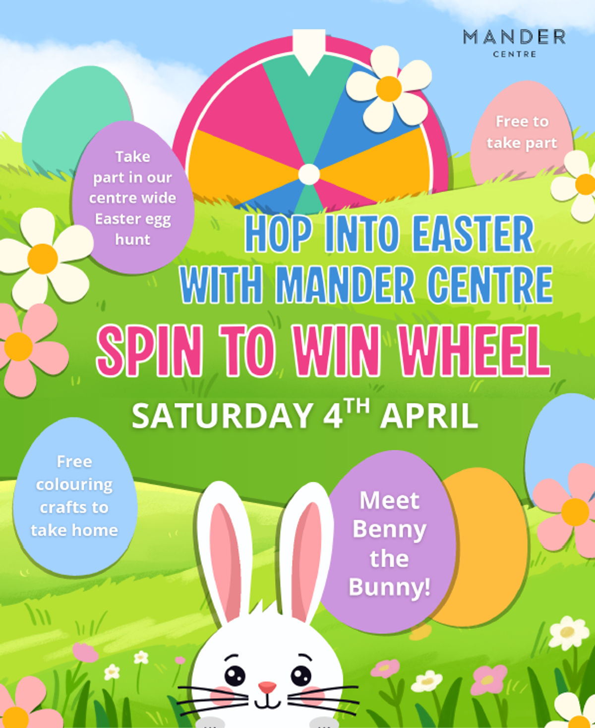 Hop into Easter at the Mander Centre