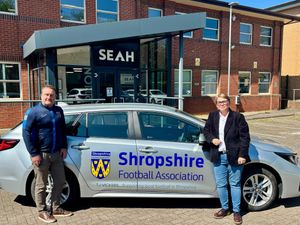 Andy Weston, CEO at Shropshire FA with Natalie Pietrzyk Director of SEAH (Shropshire FA)
