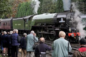 Supporting image for story: Video and pictures: Steam fans flock to see Tornado's return to Severn Valley Railway
