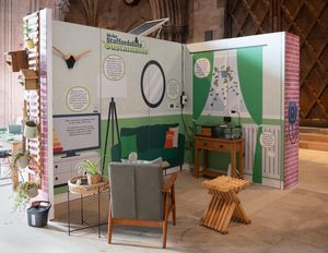 Staffordshire Dreamhouse — designed to spark conversations about sustainable living — was on display, brought to the event courtesy of Lichfield District Council.