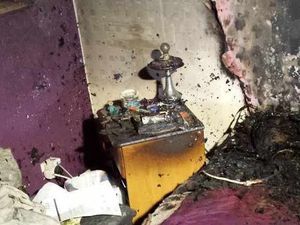 Supporting image for story: Family evacuated and bedroom destroyed due to blaze sparked by mobile phone