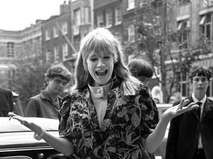 Singer Marianne Faithfull at Granada Offices in Soho