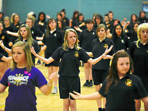 Supporting image for story: Rugeley dancers hotfoot it for world record attempt