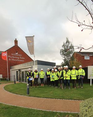 The LABC Warranty team attend a training day at Walton Homes' Acresford Park development