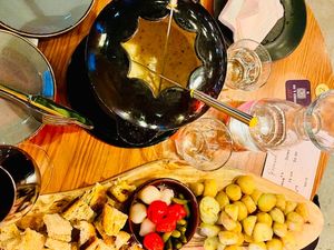Supporting image for story: We tried an indulgent fondue at a wine bar in Birmingham and it could be the best way to enjoy wine in winter