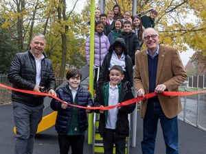 Supporting image for story: New play park opened at site of historic Telford building
