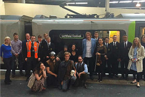Supporting image for story: Lloyd Webber names London Midland train in honour of Lichfield Festival