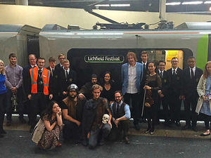 Supporting image for story: Lloyd Webber names London Midland train in honour of Lichfield Festival