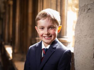 Alexander Churchill, the great-great-grandson of Sir Winston Churchill at Westminster Abbey
