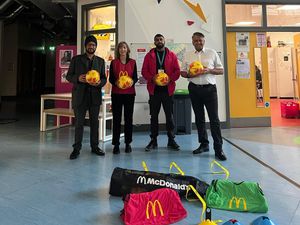 Supporting image for story: Youth centre receives generous donation of football equipment