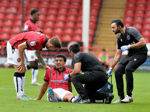 Supporting image for story: Walsall striker Josh Gordon faces injury setback