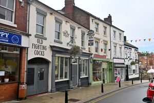 The town has an abundance of pubs, including the Old Fighting Cocks