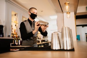 Josh Edwards, duty manager of he Lion and Pheasant