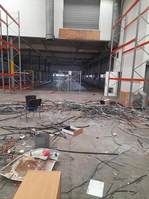 The damage said to have been done in the warehouse