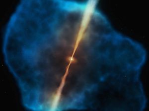 Supporting image for story: Astronomers identify ‘food source’ that fuels supermassive black holes