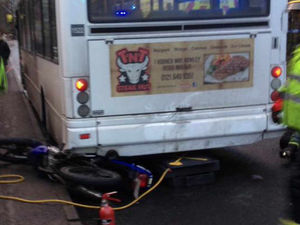Supporting image for story: Motorcyclist taken to hospital after collision with Brierley Hill bus
