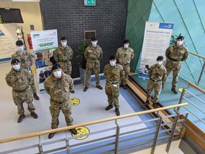 Supporting image for story: Stafford soldiers aid fight against Covid-19