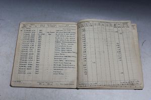 One of the RAF Pilot's log books included in the collection