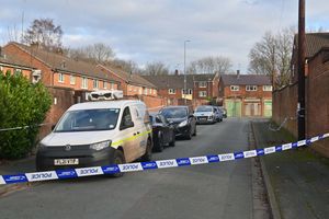 The area around the estate was cordoned off