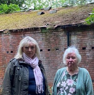 Councillor Jacqui Sweetman, left, with Susan Williams at Graseley Old Hall. 