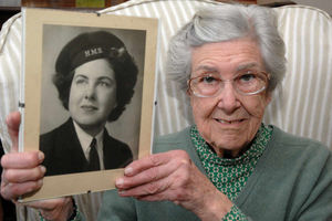Memories Ruth McFarlane, of Ludlow, with her picture dated 1943