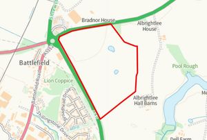 Map of the site. Picture: Shropshire Council