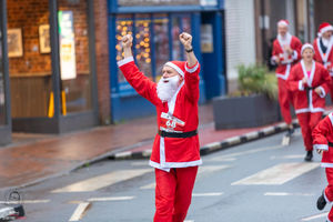 Santa run on Sunday - picture Simon Lewis