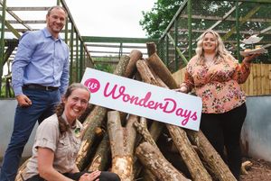 Matt,  Abi Sadler, Wonderdays Partnership manager and Sarah Cartright from Hoo Farm. 