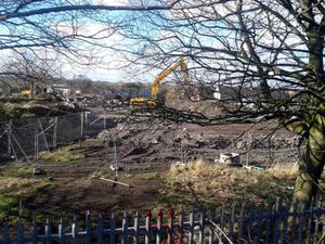 The former school site after it was knocked down