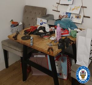 Weapons and ammunition were seized