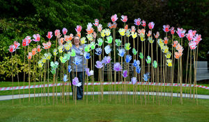 All staff members were asked to make a hand print towards the display which is on the lawn of the hospice
