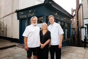 Danish chef Erik Pedersen, with wife Sarah Pedersen and son Beau Pedersen