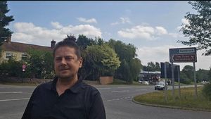 Councillor Stephen Burrell pictured at the Sambrook junction of the A41. Picture: Stephen Burrell