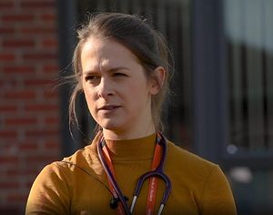 Hannah has been fast-tracked from her final year as a medical student to completing shifts in hospital