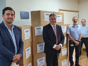 Supporting image for story: MP visits firm to thank them for PPE efforts