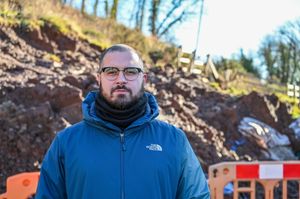 Reece Aleksander, who lives on the road, said he was not sure how much closer the landslide would get to his home, adding that he did not feel safe.