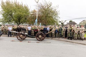 On Tuesday, the team were welcomed to RAF Shawbury as they made their way towards Shrewsbury. Picture: Military vs Cancer/Dave Granger