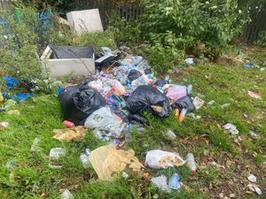 Rubbish in Henry Barber Park, Birmingham on Thursday, September 11. Credit: Alexander Brock. Permission for use for all LDRS partners.