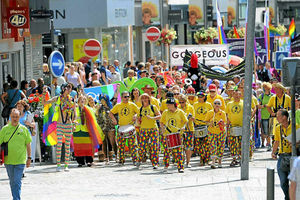 Supporting image for story: Going on the offensive over that gay bus slogan