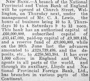 How the Wellington Journal & Shrewsbury News reported the opening in December 1923