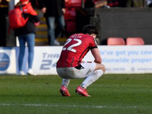 A dejected Jamie Jellis at the final whistle.