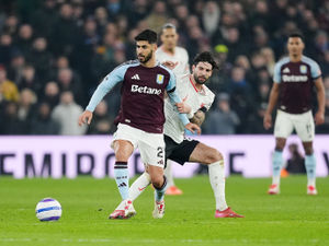 Aston Villa's Marco Asensio on the ball during their clash with Liverpool